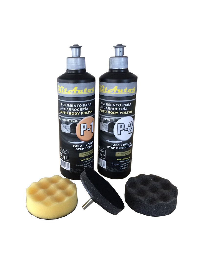 Pulimento para carroceria 2X1/2 kilo y utiles de pulido para taladro –  fabricamos productos para detailing del automovil